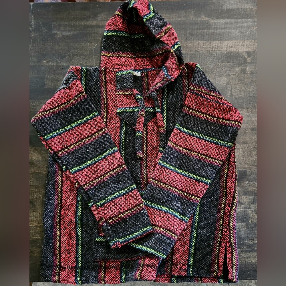 Multicolor Striped Sweater Hoodie